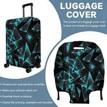 1PC / Flat Print Design / Luggage Cover (Luggage Cover Only, Suitcase Not Included) / Fits 20 To 28 Inch Luggage / Made Of Thickened Fabric / Essential Accessory For Your Travel And Checked Luggage - Multicolor - View 12