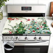 1pc Christmas Absorbent Mat, Christmas Tree Pattern, Kitchen Countertop Absorbent Drying Mat, Coffee Machine Mat, Pour Over Coffee Pot Mat, Dish Drainer Mat, Non-Slip Heat Resistant Kitchen Mat, Dining Table Mat, Breakfast Mat, Washing Machine Mat, Home Kitchen Dining Table Coffee Shop Bar Decor Mat, Holiday Party Housewarming Gift, Christmas Holiday Gift! - Multicolor - View 12