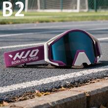 WJO Motorcycle Off-Road Goggles, Motorcycle Riding Windproof Glasses, Large Frame Wide Field Of View, Elastic Headband, Foam Face Padding, Windproof, Dustproof, Mountain Bike, Downhill, Outdoor Cycling Protective Eyewear, Multiple Colors Available - Multicolor - View 25