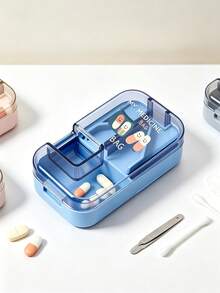موزع حبوب بنقوش حبوب لطيفة، منظم سفر جيب متعدد الوظائف، مقسم أدوية محمول، صندوق مجوهرات صغير متعدد الاستخدامات، للأدوية اليومية والفيتامينات، للطاقم الطبي، لإنقاذ المشي لمسافات طويلة، للطوارئ، هدايا فريدة، صندوق فارغ فقط - متعدد الألوان - مشاهدة 2