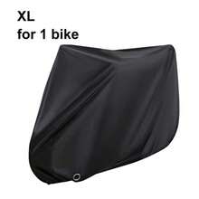 Outdoor Waterproof Bicycle Cover, Fits 1 Or 2 Bicycles, All-Weather Protection (Sun/Rain/Dust/Wind/UV Protection), With Lock Hole And Storage Bag, Suitable For Mountain Bikes/Road Bikes/Electric Bikes/Heavy-Duty Bicycles - Black - View 9