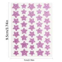 160pcs Colorful Fine Glitter Star Patch - Multicolor - View 4