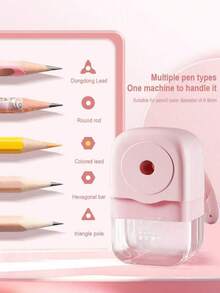 Macaron Color Pencil Sharpener, Hand-Crank Pencil Sharpener For Elementary Students, Comes With Matching Color Stickers, Dedicated Pencil Sharpener - A - View 11