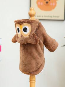 1件寵物衣服 小狗幼犬適用 可愛柔軟風格 防風保暖 派對動物造型服裝 - 貓頭鷹 - 彩色 - 查看 7