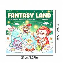 [NEW FANTASY KAND Coloring Book] 1pc Original Coloring Book ,22 Pages Single-Sided Printing,Clear Lines And Exquisite Patterns,Ideal For Relaxation | Perfect Gift For New Year, Christmas,Birthdays,School Holidays,Perfect For Adults & Teens & Child - Single Piece - View 3