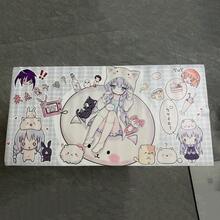 Kawaii Cartoon Cat Ear Girl PU Leather Desk Pad, Cute Anime Large Mouse Mat, Waterproof Non Slip Table Protector, Lovely Desktop Decor For Girls Gaming Workspace - View 3