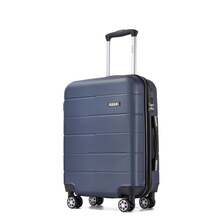 Travel Luggage Set 3 Piece Hard Shell Suitcase With Spinner Wheels TSA Lock Cabin Carry On 20 Inch 24 Inch Medium 28 Inch Large ABS+PC Case Navy Blue - Navy Blue - View 13