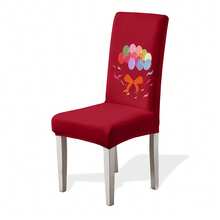 1/2/4/6pcs Christmas Print Chair Covers, Cartoon Holiday Atmosphere Decorative Dust-Proof Elastic Full-Coverage Chair Covers - Multicolor - View 29