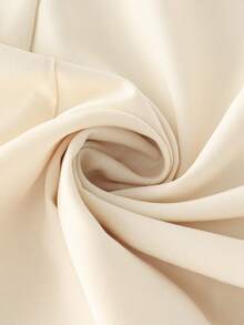 優雅法式風格素色垂墜辦公襯衫 - 香檳色 - 查看 6