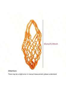 1pc Thick Nylon Woven Large Capacity Handheld Multifunctional Basketball Net Storage Bag, Basketball, Football, Volleyball Mesh Ball Bag - Multicolor - View 8