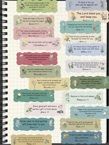 50pcs Bible Sticky Notes Stickers For Decorating Planner, Diary, Scrapbook, Notebook, Luggage, Guitar, Skateboard, Manual, Tablet, Water Bottle, Phone - Bible Sticky Notes - View 1