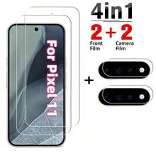 2+2件組 相容 Pixel 11 Pro XL/Pixel 11 Pro/Pixel 10 Pro Fold/10 Pro/10 Pro XL/10A/10/Pixel 9 Pro/Pixel 9 系列手機螢幕保護貼,指紋解鎖鋼化玻璃螢幕保護貼,透明高畫質、防指紋、防刮、無氣泡易安裝 - 無色 - 查看 12