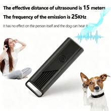 Mini Ultrasonic Dog Repeller, Handheld Anti-Barking Device With LED Light, Rechargeable Dog Bark Deterrent, Strong Ultrasonic Dog Training Tool, Portable Indoor/Outdoor Pet Training Accessory, Anti-Biting Dog Training Product - Multicolor - View 5