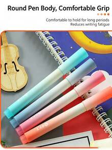 1/4/6/12pcs/1set Gradient Color Fluorescent Markers, Colorful Water-Based Markers, Fresh Soft Multicolor Fluorescent Marker Design, Suitable For Classroom Notes, Key Point Marking, Note Classification, Textbook Marking, Diary Writing, Office Document Marking - Gradient Highlighter - View 7