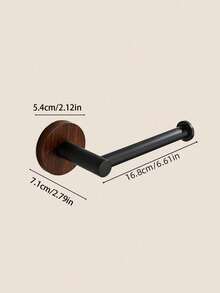 Modern Towel Rack No-Drill Wall-Mounted Storage Rack Black Single Bar Towel Hook Strong Load-Bearing Capacity Suitable For Towels And Face Cloths Space-Saving Storage Organizer Home Kitchen Supplies Bathroom Accessories - Multicolor - View 2