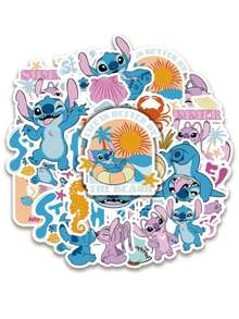 Bộ 50 miếng nhãn dán trang trí hoạt hình Stitch, nhãn dán sáng tạo vui nhộn cá nhân hóa, phong cách graffiti bằng vinyl chống nước, phù hợp cho laptop, điện thoại, ô tô, ván trượt, bình nước, sổ dán ảnh, máy tính, ốp điện thoại, đàn guitar, nhiều kiểu dáng, nhãn dán tự dính dùng cho ghi chép nhật ký - Nhiều màu - Xem 14
