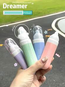 1pc/4pcs Morandi Erasable Dot Glue, Diamond Shape Adhesive Tape, High Aesthetic Stationery, For Scrapbooking, Photo Sticking And Handmade DIY - Dot Glue Tape - View 3