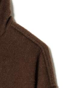 DEEKA Autumn/Winter New European & American Style Fashion Minimalist Loose Stand Collar Short Overcoat - Brown - View 7