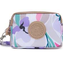 Travel Portable Floral Nylon Key Coin Purse, Zipper Design For Smooth Opening And Closing, Built-In Dedicated Key Slot + Coin Compartment, Organized Storage For Access Cards, Coins And Personal Keys, Campus Travel, Daily Commute/Valentine's Day Gift - Multicolor - View 14