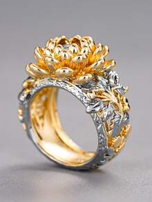 1pc Romantic Ring Women's Wedding Engagement Party Jewelry Valentine's Day Gift - 1# - View 8