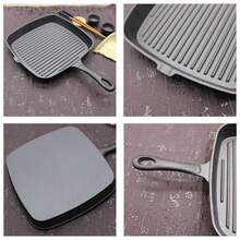 Vintage Cast Iron Skillet Cookware Kit, Versatile Grill & Fry Pans For Steak Egg Meats Cooking - View 7