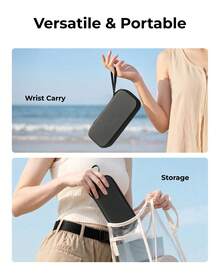 TELESIN Storage Protection Waterproof Bag For D J I OSMO Pocket 4P Insta 360 Luna Ultra Dual-Layer Organizer Gimbal Camera Carrying Case PU Compact Protective Pouch Camera Bag - View 9
