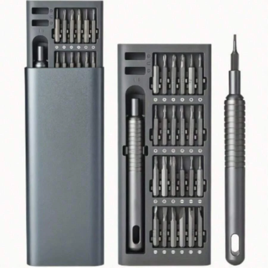 25-In-1 Premium Precision Screwdriver Set, Multi-Function Phone And Tablet Disassembly Repair Tool, Durable Plastic Material, No Charging Function - Equipped With Multiple Screwdriver Bits. (Random Style Shipped) - 25-in-1 - View 1