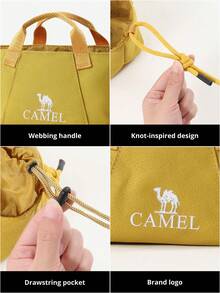 CAMEL CROWN Unisex Lightweight Crossbody Chest Bag, Casual One Shoulder Backpack, Suitable For Work And Outdoor Travel - Golden Yellow - View 3