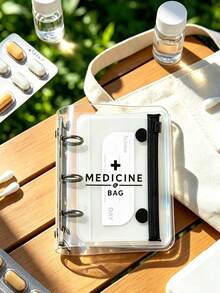 Portable Pill Storage Book/Package Set With 7 Pill Pouches And Writable Labels, Suitable For Supplements And Small Daily Essentials, Ideal For Home, Travel, Camping And Elderly/Patient Care, Thoughtful Gift For Christmas And Thanksgiving, Essential Medical Accessory For On-The-Go Users, Dorm And Back-To-School Must-Have - Multicolor - View 2