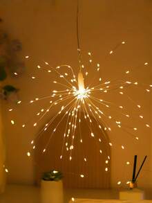 LED Firework String Lights, USB Powered, Perfect For Valentine's Day Decorations, Weddings, Halloween, Christmas Party Decorations, And Home Christmas Decor. - Fireworks Light - View 8