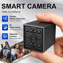 1 buah Kamera Keamanan Mini Persegi Magnetik 1080P, WiFi 2.4G & Bluetooth, Penglihatan Malam Inframerah, Peringatan Deteksi Gerakan, Hotspot Terintegrasi, Kartu TF & Penyimpanan Cloud, Perekaman Berulang, Pemantauan Jarak Jauh untuk Rumah, Kantor, Mobil, Dalam Ruangan, dan Luar Ruangan - MultiWarna - View 2