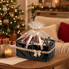 Cotton Rope Storage Baskets Square Storage Basket With Handle Desktop Organizer Christmas Gift Container For Home - Multicolor - View 7