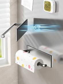 1pc Minimalist Kitchen/Bathroom Storage Rack That Can Be Used As A Tissue Holder, Napkin Holder, Or Dishcloth Holder. Home Decor, Kitchen Accessory Storage, Bathroom Storage Rack, Kitchen Storage Rack. - Multicolor - View 2