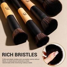 BS-MALL Vegan Dual-Ended Makeup Brush Set 12pcs Foundation Contour Blush Highlighter Blending Eyebrow Brushes - Ginger - View 3