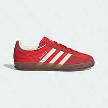 Adidas 三葉草originals Gazelle Indoor低筒復古德訓T頭鞋女子板鞋 - 紅色/白色 - 查看 6