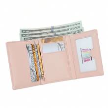 Women's Short PU Wallet, Fresh Floral Card Holder With Pearl Chain, Multi-Functional Coin Purse, Premium Cute Cartoon Card Holder - Multicolor - View 11