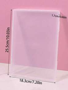 1pc Dustproof Large Capacity Nail Art Storage Box, Wearable Nail Display Board, Transparent Plastic Makeup Organizer Box For Nail Art Supplies - Clear - View 7