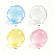 Non-Rising Crystal Ball Squishy Toy, Soft Jelly Squeeze Ball, Press & Reshape Stress Relief Fidget Toy For Desk, Office, Party Favors & Gifts - Apricot - View 20