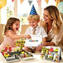 35pcs Magnetic Building Blocks Toy, Car Scene Sensory Educational Toy, Suitable For Children 3 Years And Above, Great Birthday And Back To School Gift, Random Color/Style - Multicolor - View 6