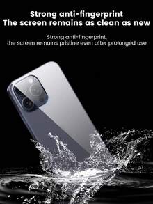 1件全覆蓋背膜,適用於 Apple Duo/18pro/18promax 側邊與背面保護,全面防護,防水防油,隱形高畫質背膜 - 白色 - 查看 7