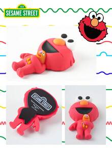 Monogram 1PC Officially Licensed Fridge Magnet Cute 3D Elmo Figure Refrigerator Magnet Cartoon Decorative Ornament For Kitchen Whiteboard Ideal Collectible Gift For Fans - Elmo - View 2