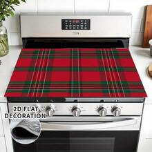 1pc Christmas Red Striped Pattern, Kitchen Countertop Absorbent Drying Mat, Coffee Machine Mat, Pour-Over Coffee Pot Mat, Dish Drainer Mat, Non-Slip Heat-Resistant Kitchen Mat, Dining Table Mat, Breakfast Mat, Washing Machine Mat, Home Kitchen Dining Table Coffee Shop Bar Decor Mat, Holiday Party Housewarming Gift - Multicolor - View 11