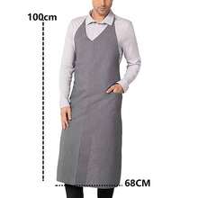 Adjustable Halter Neck Split Long Apron, Unisex, Professional Workwear For High-End Restaurant, Catering, Painting, Floral Design, Hairdresser, Cashier, Server, Barista, Baker, Milk Tea Shop - Multicolor - View 3