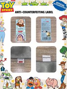 Miniso Disney Toy Story Sheriff Woody Canvas Tote Bag, Beige With Handle Shoulder Bag, Suitable For Daily Use - Black - View 5