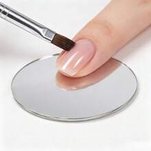 1pc Transparent Round Nail Color Palette & Fake Nail Sample Storage Board 2-In-1 Display Rack, Suitable For Press-On Nails, Multi-Functional Acrylic Nail Color Palette Storage Board - Multicolor - View 6