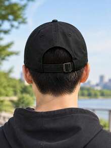 Nike U NK CLUB CAP U FULL MARK 24 中性情侶運動帽，軟頂休閒戶外跑步帽 HV4420 - 黑色 - 查看 4