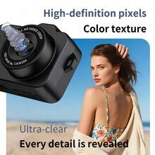 New CCD Retro Mini Digital Camera, High Definition Pixel, Supports Photo And Video Recording, Supports Selfie, Perfect Gift For Family, Teachers And Those You Cherish - View 4