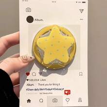 Ins Yellow Polka Dot & Star MagSafe Magnetic Phone Slouchy Stand, Telescopic Airbag Holder With Strong Suction - Multicolor - View 5