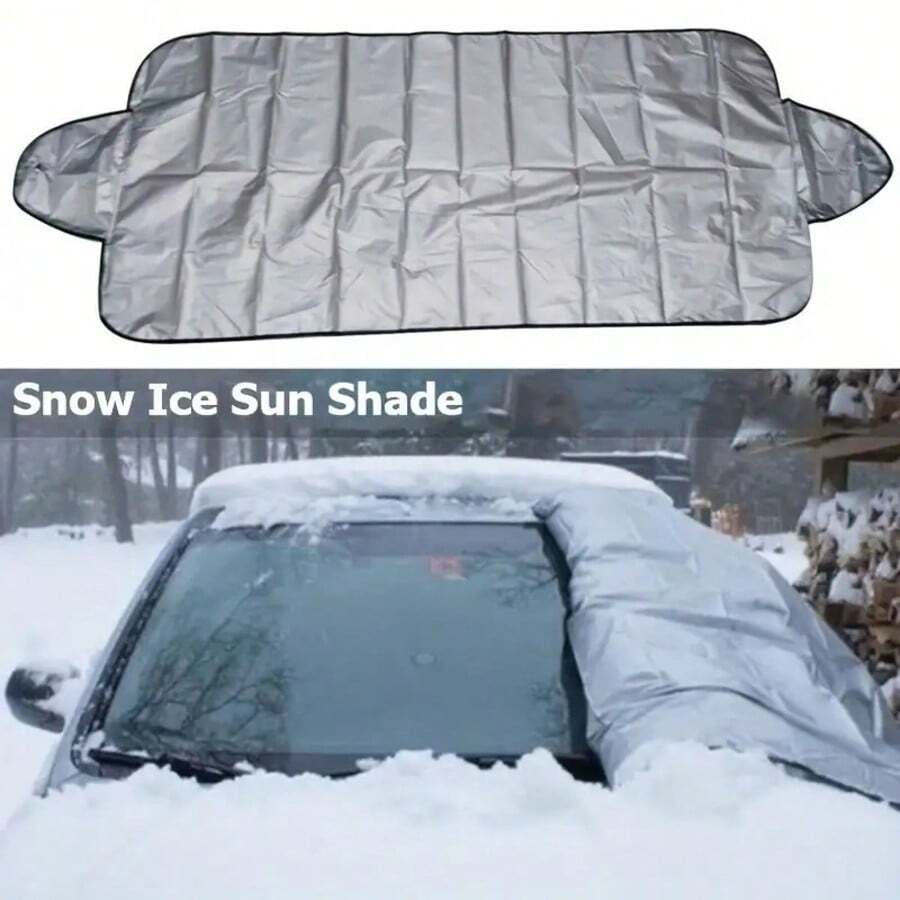 4pcs Car Cover,Foldable Vehicle Sunshade With Window Cover Design, All Season Auto Accessory For Sedans, SUVs And Trucks, Portable Storage Design For Outdoor Parking, Travel, Daily Use, Wind And Weather Protection Style, Convenient Car Decoration Gift