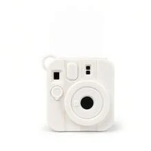 1pc 3D Printed Mini Instant Camera Stress Relief Keychain, Can Hold 1-Inch Photo, Mini Instant Camera Keychain, 3D Printed Can Hold Small Photo, Press To Pop Out (Random Style And Color) - Multi-color - View 5